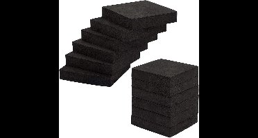 Allecto plus - Universele Rubberen Wasmachine Trillingsdempers - Set van 12 stuks - Anti-Vibratiemat voor Wasmachine Koelkast Droger - Onderlegger voor Luidsprekers Meubels - 10x10x2CM