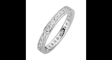 Orolino Ring 333/- Weißgold glanz synth. Zirkonia