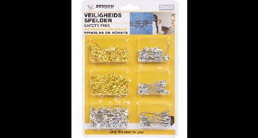 Benson Veiligheidsspelden - 250 stuks