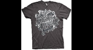 DC Comics Batman Heren Tshirt -XL- Inked Dark Knight Grijs