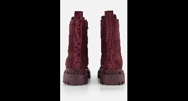 Tamaris Veterboots rood Suede - Maat 39