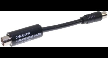 IEC (m) - IEC (v) coax mantelstroomfilter / aardlus isolator