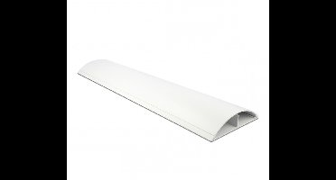 Kunststof kabelgoot half-rond met zelfklevende plakstrip - 100 x 11,9 cm / wit