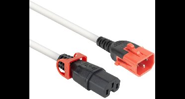 ACT Netsnoer C14 IEC Lock+ Dual Locking - C15 IEC Lock+ wit 2 m, PC3875 PL0052