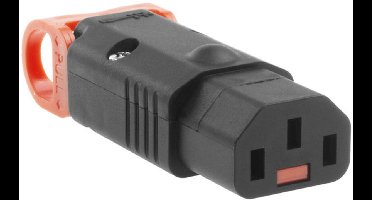 IEC Lock C13 stroomstekker | recht | zwart