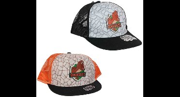 PIA Soft Toys - Set van 2 Dinorassic Petten - 2 ass. - oranje - zwart