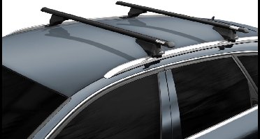 Dakdragers geschikt voor Porsche Cayenne III (PO536) 2017-heden Menabo Tiger zwart