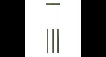 Sollux Lighting Hanglamp Pastelo - 94x30x5cm - G9 - olijfgroen - staal
