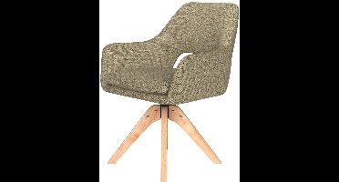 Puur - Lana draaistoel hout - groen