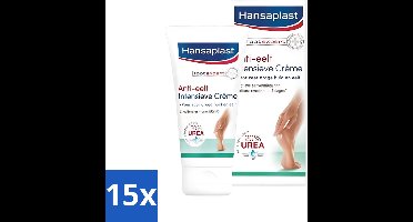 15 x Hansaplast Anti-Eelt Creme 75 ml - Anti Eelt Crème - Voetencrème - Voetverzorging - Droge Voeten - Eelt
