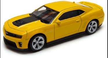 Welly 1:43 Chevrolet Camaro ZL1 Geel Modelauto