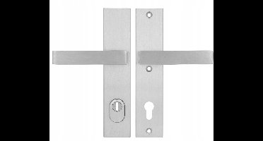 AXA Royal Flex Buitendeurkruk Inox F6 92mm - Aluminium