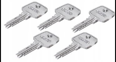 ABUS KD10 Cilinderslot met Knop Nikkel 55/30G - 5 Sleutels