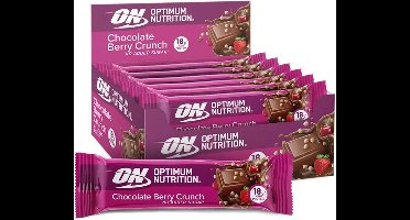 Optimum Nutrition Protein Crunch Bars - Crunchy Berry Proteine Repen - Vegetarisch - 12 Eiwitrepen (660 gram)