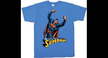 Superman Flying T-Shirt Blue-L