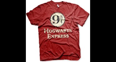 Harry Potter Hogwarts Express Platform 9-3/4 T-shirt rood S