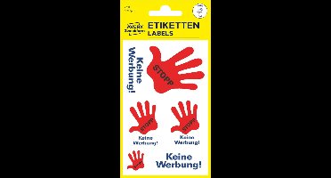 Waarschuwingsetiket 'Geen reclame'