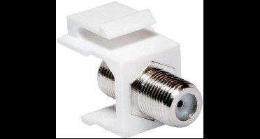 Keystone F-connector - F (v) - F (v) - Wit