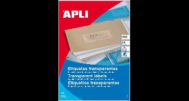 Weerbestendige transparante etiketten, 210 x 297 mm