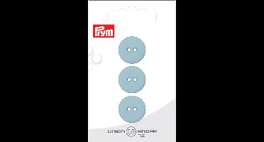 Knoop 2 gaatjes 18mm lichtblauw 3st - Knopen - Prym
