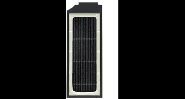 2-delige zwarte filteraccessoires geschikt voor Ecovacs X1/T10 OMNI/TURBO-veegmachines