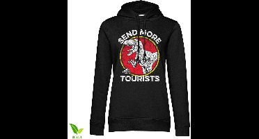Jurassic Park - Send More Tourists Girls Damen Hoodie Black-M