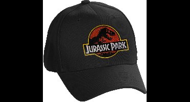 Jurassic Park Patch Flexfit Baseball Cap Black-S/M