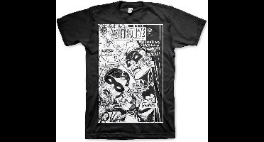 DC Comics Batman Heren Tshirt -M- Dynamic Duo Distressed Zwart