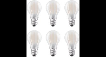 Ledvance LED Lamp Classic A60 E27 - 1.5W 136lm 2700K Mat Glas - Ø45mm - Mini LED Lamp - Voor Accentverlichting & Gezellige Hoekjes - 6 stuks