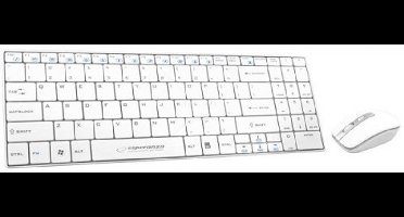 Esperanza EK122W toetsenbord Inclusief muis RF Draadloos QWERTY Wit