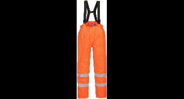 Portwest Bizflame Gevoerde Regenbroek Hi-Vis Antistatisch FR S781 - Oranje - XXL