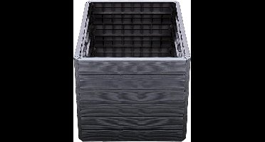 Garantia Ergo Quadro L 75 verhoogde plantenbak Hout, incl. Flora waterbesparend systeem - bloempot, verhoogde plantenbakken voor de tuin, grote plantenbak voor buiten, bloembak, hoge bloempot, bloempot, bloempot voor buiten