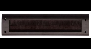 Deltafix Brievenbus borsteltochtplaat     voor briefplaat bruin