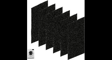 6 stuks filters voor wasdroger, Bauknecht Privileg Whirlpool HX 481010354757, 225 x 107 x 8 mm, sponsfilter, reserveaccessoires voor wasdroger, warmtepomp en condensatordroger