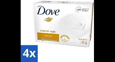 4 x Dove - Zeep - Arganolie - Verzorgend en hydraterend - 135 g - Zeep - Arganolie - Hydratatie - Huid Verzorging - Zachte Huid
