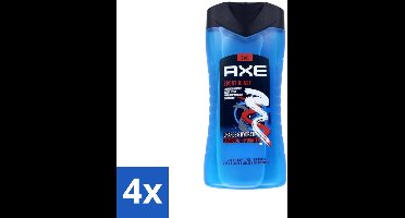 4 x Axe - 3-in-1 Douchegel - Sport Blast - Energizing Citrus - Hydraterend - 250 ml - Douchegel Sport - Sportgeur - Hydraterende Douchegel - Frisheid Na Training - Huid Verzorging