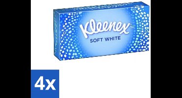 4 x Kleenex - Tissues - Soft White - 70 Tissues - Tissue - Tissues - Zachte Tissues - Tissues Voor Verkoudheid - Tissues Voor Dagelijks Gebruik