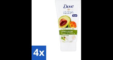 4 x Dove Nourishing Secrets - Handcrème - Avocado olie & Goudsbloem extract - Droge huid -75 ml - Handcreme - Avocado - Goudsbloem - Droge Handen - Hydraterende Creme