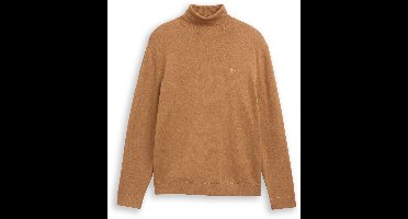 Tom Tailor Katoenen coltrui XL mid brown melange