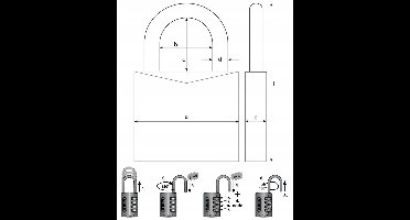 Abus Cijferslot 716/20 - Verstelbare Code voor Gym & Kasten