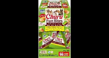 Inaba Churu Fun Bites Chicken Wraps 8x12 g - Hondensnacks - Kip&Pompoen