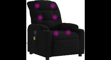 vidaXL - Massagestoel - met - zwarte - stof