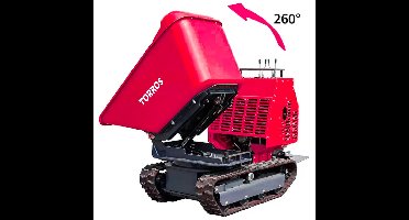 Hydrostatische rupsdumper 1200 kg 13,5 pk 180° draaibare bak elektrische start MW Tools HRDR1200E