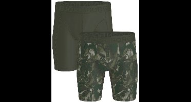 Björn Borg heren sports lightweight 2P microfiber long boxers camo groen