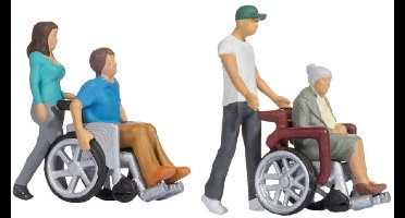 Rolstoel begeleiding (4 figuren)
