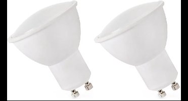 Spectrum LED Lamp GU10 1.5W - 230V - 120 Lumen - 3000K Warm Wit - Gezellig licht - Energiezuinig - 2 stuks