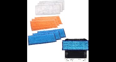 9-delige - Sweeper accessoire doek - Nat dweildoek - Geschikt voor iRobot Braava Jet 240 en 241 Sweepers - Blauw - 18*7,5cm - Sweeper vervangende doek