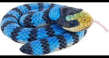 Wild Republic zeeslang - pluche - blauw - 91 cm - reptiel - slangen