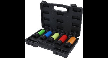 KS TOOLS 1/2" aluminium velgen power doppenset robuust 5-del...