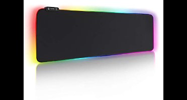 RGB Gaming Muismat - Extra Groot, Antislip, Waterdicht - 14 Modi LED Verlichting voor PC en Mac Spelers (800 x 300 x 4 mm)